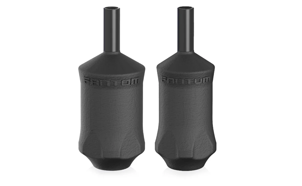 1.25" Disposable Fantom Tubes V2 Cartridge Grips - Box of 15 in Black