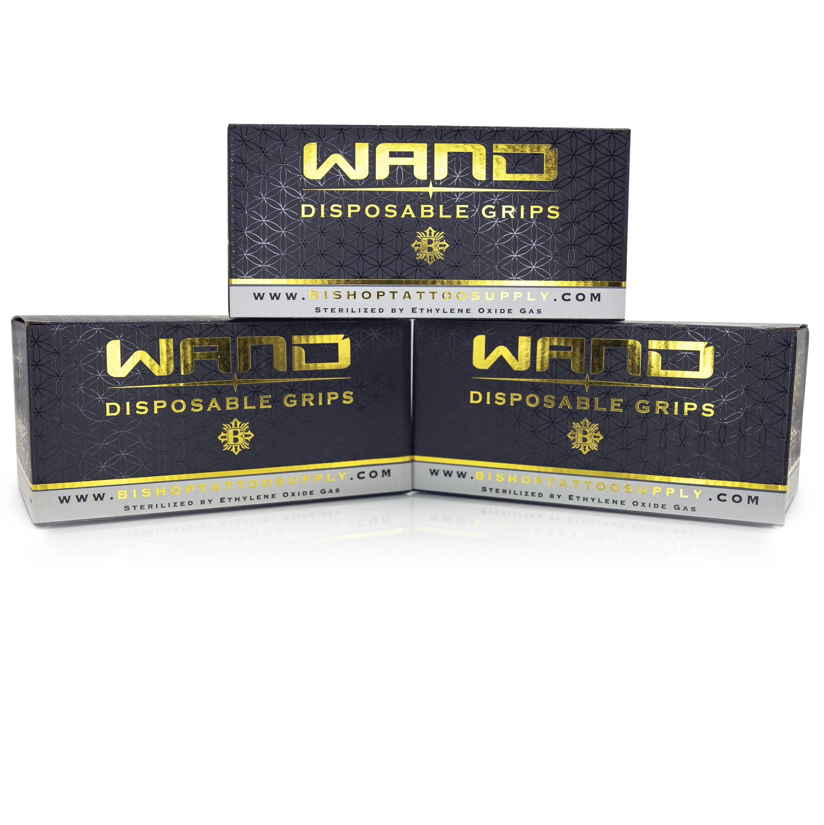1.75" Disposable WAND Grips - Box of 10 in Black - Image 3