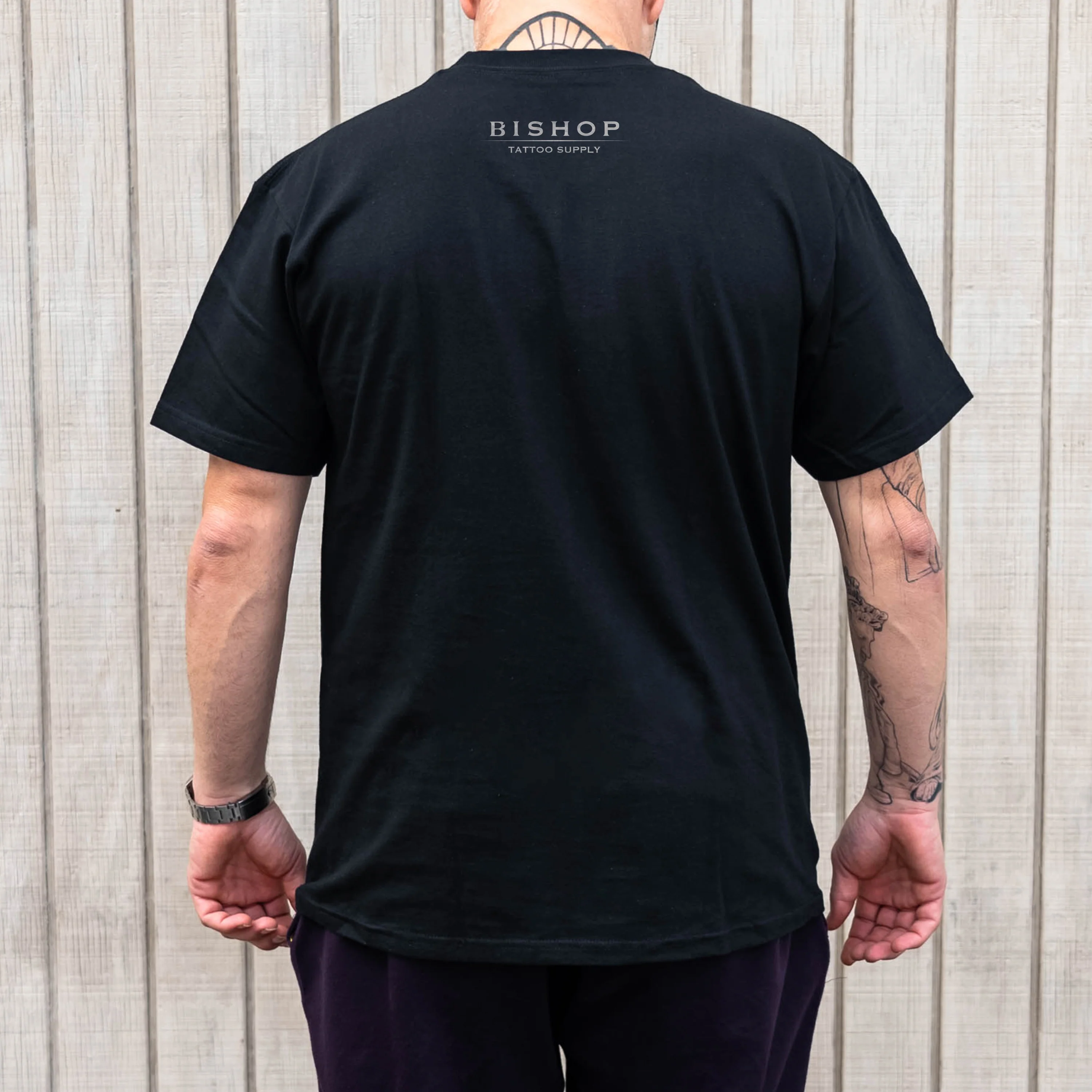 Bishop B-Cross - Streetwear Tee - Black - Image 4