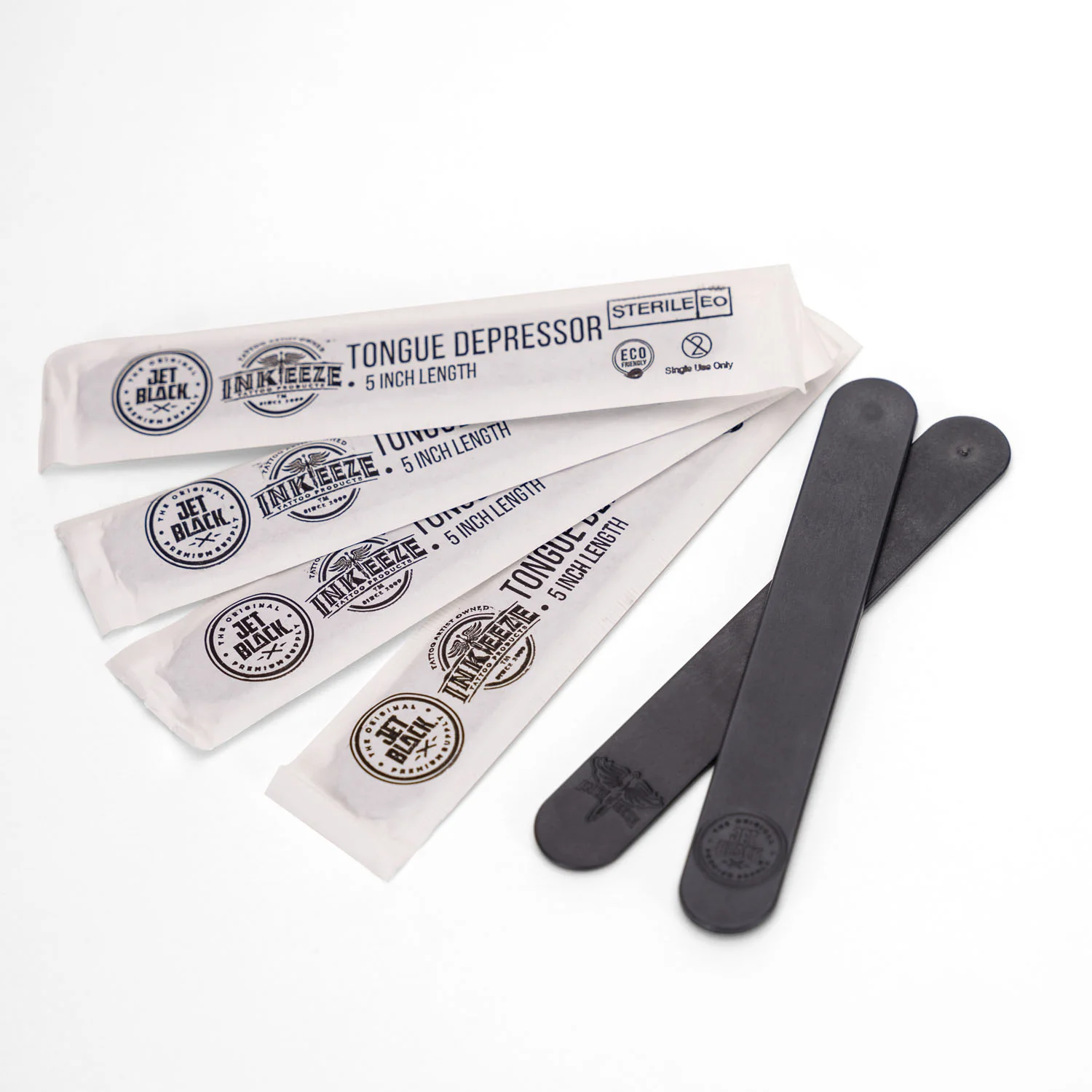 Eco Friendly Black Tongue Depressors - Box of 100 - Sterilized