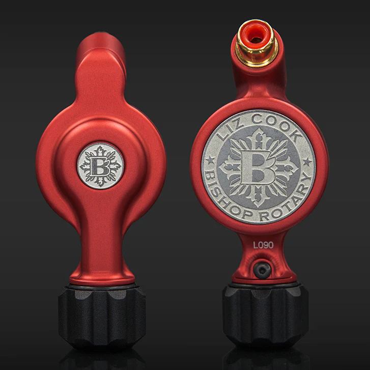 Liz Cook x Bishop Fantom Rotary Tattoo Machine (Fantom Artist Series - Matte Red) - Image 3