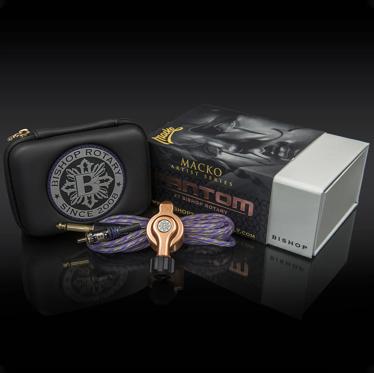 Macko x Bishop Fantom Rotary Tattoo Machine (Fantom Artist Series - Rose Gold) - Image 3