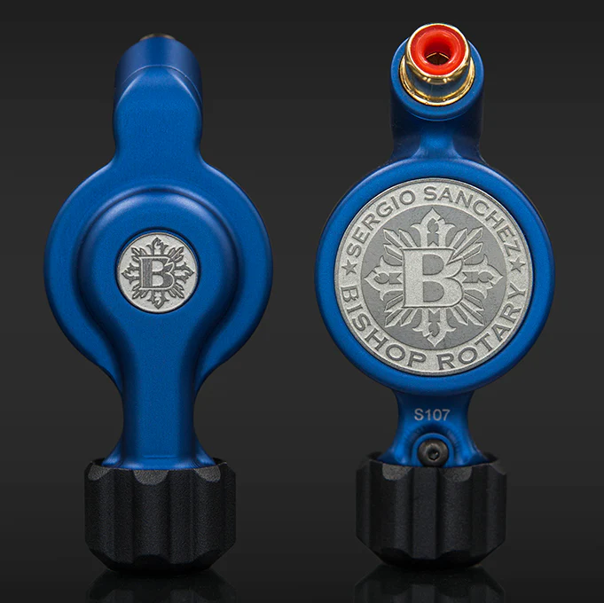 Sergio Sanchez x Bishop Fantom Rotary Tattoo Machine (Fantom Artist Series - Matte Blue) - Image 2