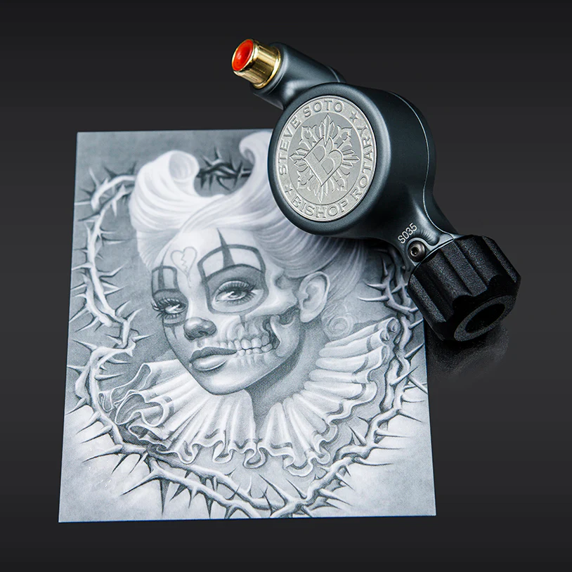 Steve Soto x Bishop Fantom Rotary Tattoo Machine (Fantom Artist Series - Matte Gray)