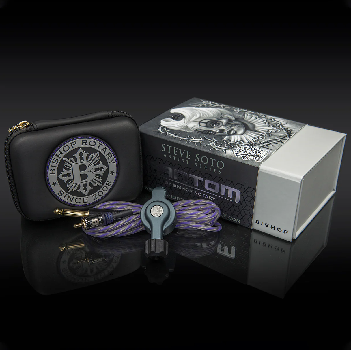 Steve Soto x Bishop Fantom Rotary Tattoo Machine (Fantom Artist Series - Matte Gray) - Image 3