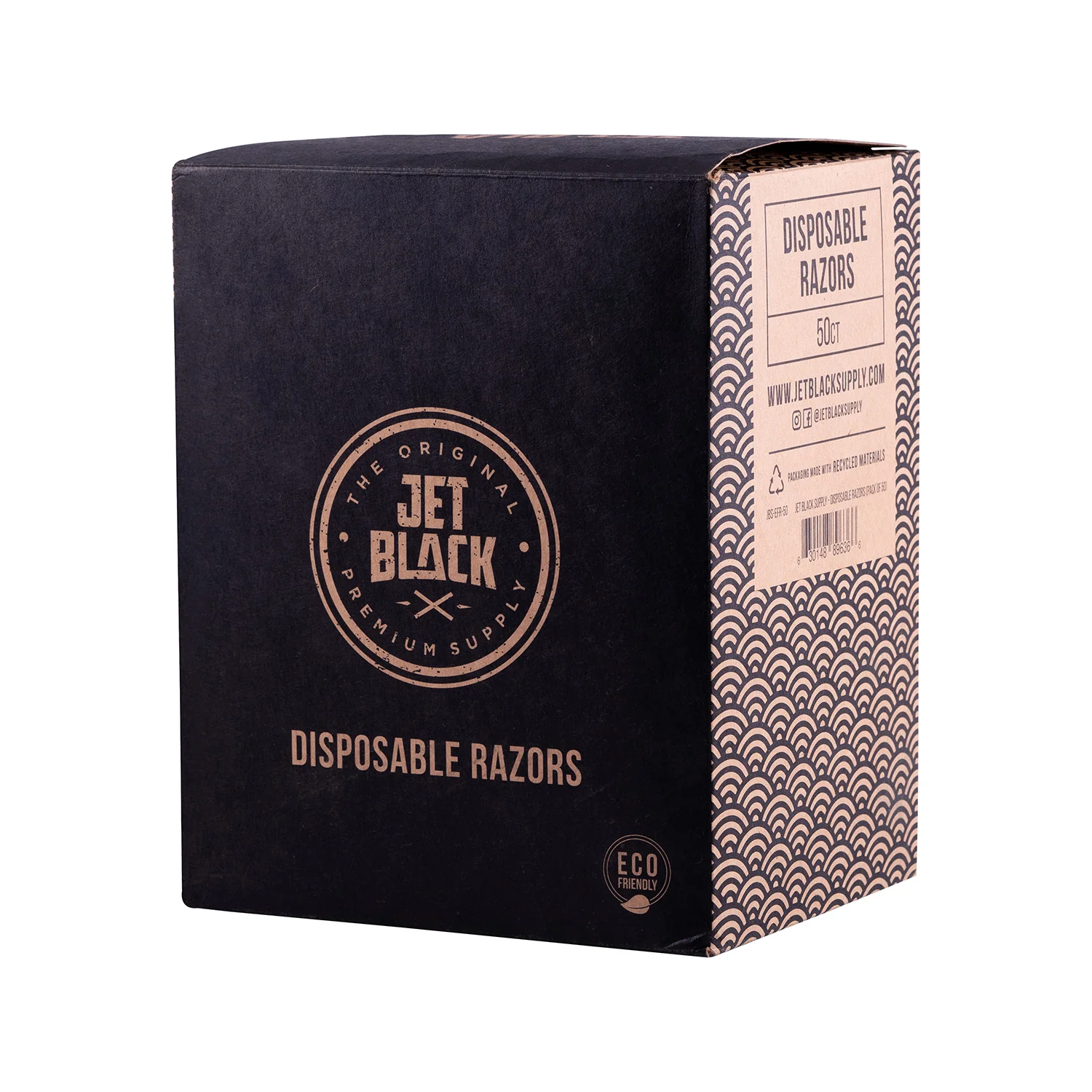 Jet Black Eco-Friendly Razors 50/Box - Image 3
