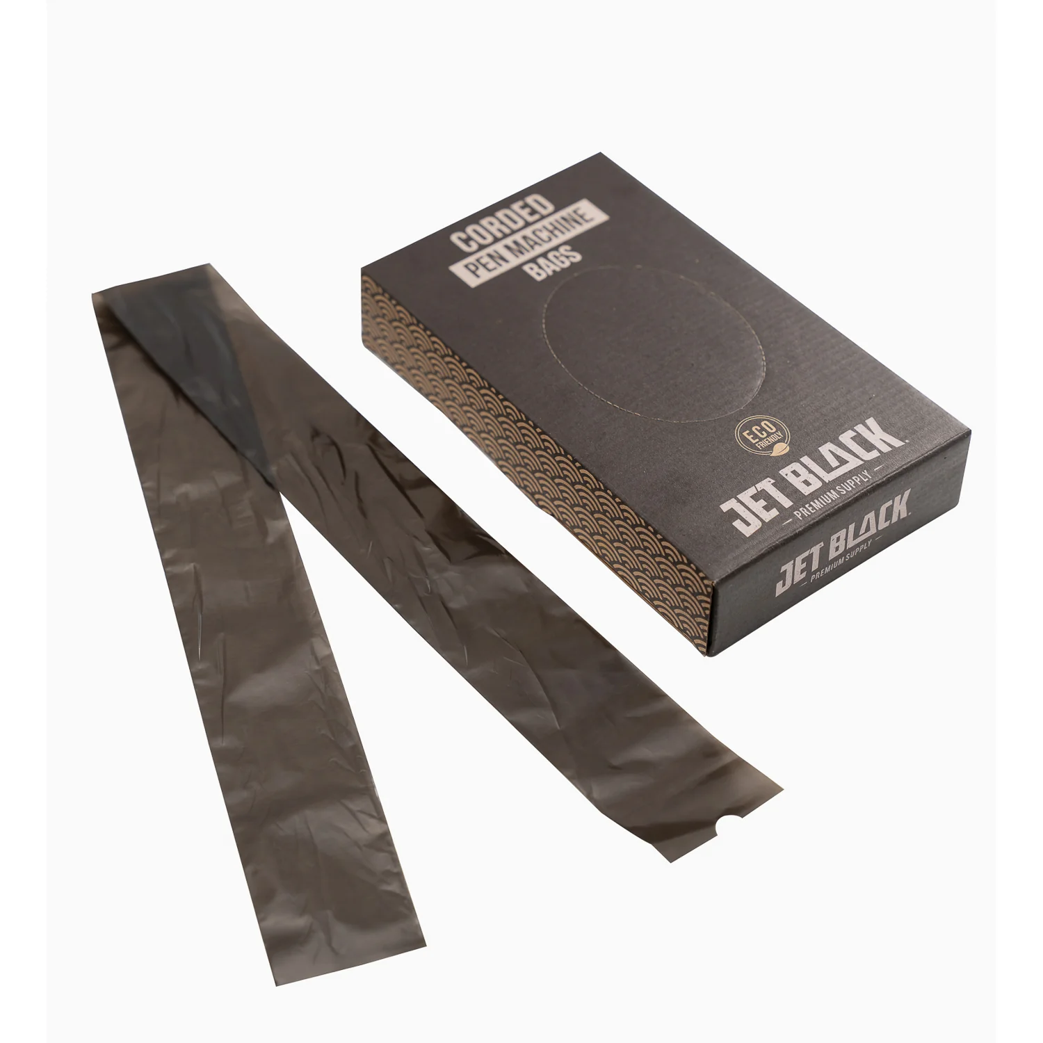 Jet Black Supply - Eco-Friendly Corded Pen Machine Bags - 2x27.5" (Pack of 200) - Image 4