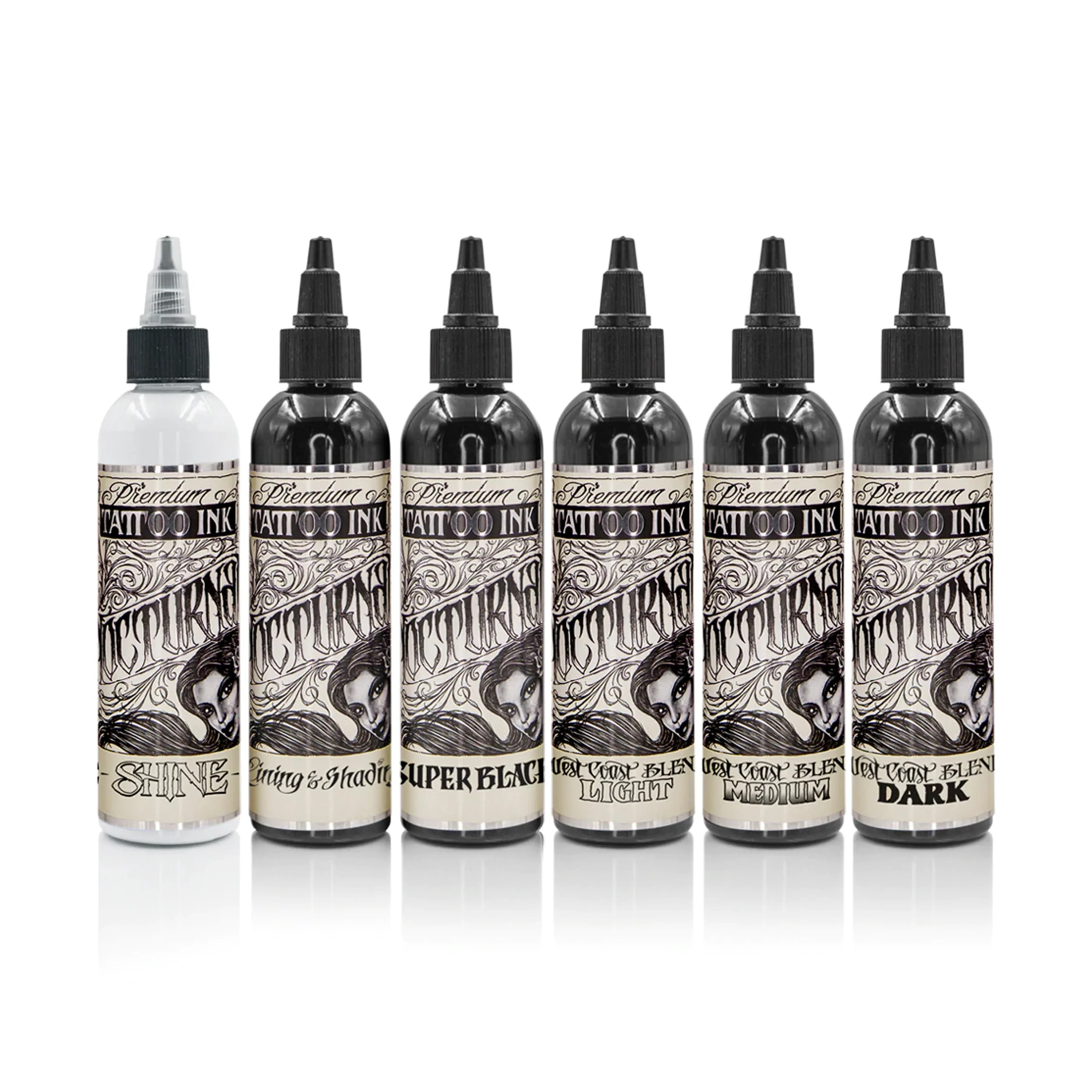 Legacy Nocturnal Tattoo Ink - Full Set of 6 Bottles