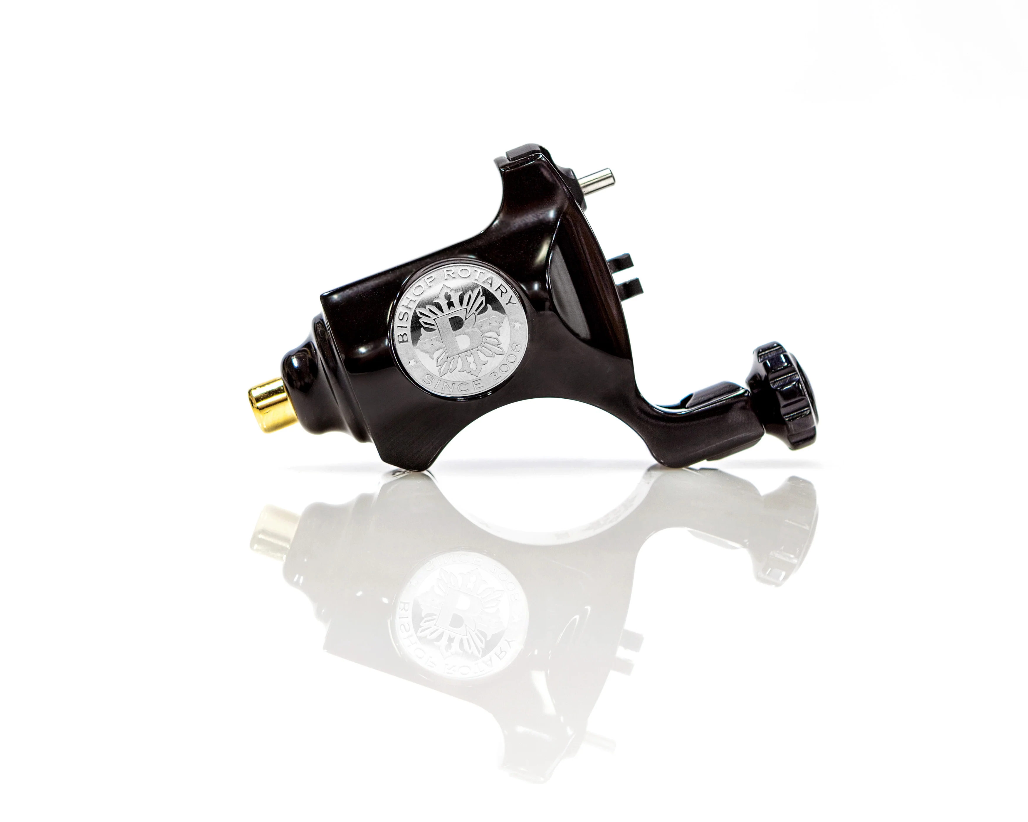 Polished Black - Bishop Rotary Tattoo Machine - Image 3